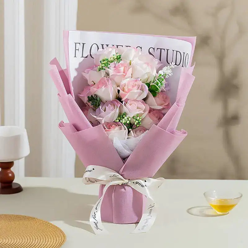 Soap Flower Bouquet PureGlow Valentine  PureGlow