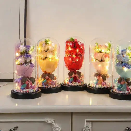 Bouquet soap flower night light PureGlow Valentine  PureGlow