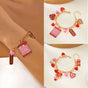 Peach Heart Multi-element Pendant Bracelet PureGlow Valentine  PureGlow