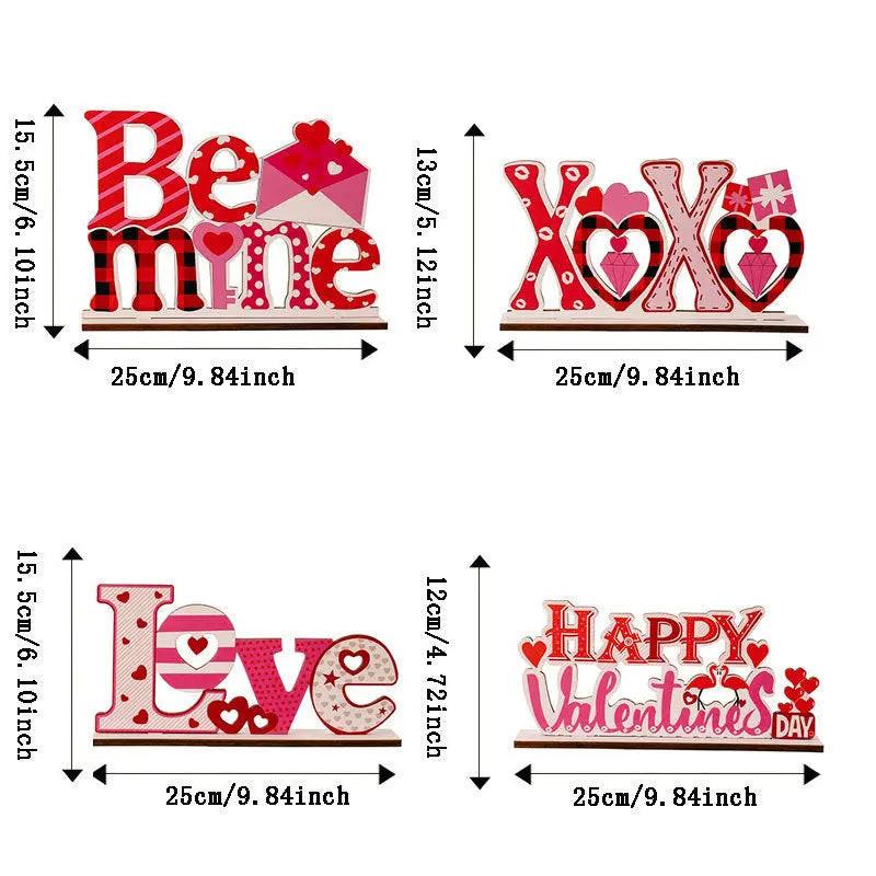 Love letter heart-shaped hollow decorative ornament.