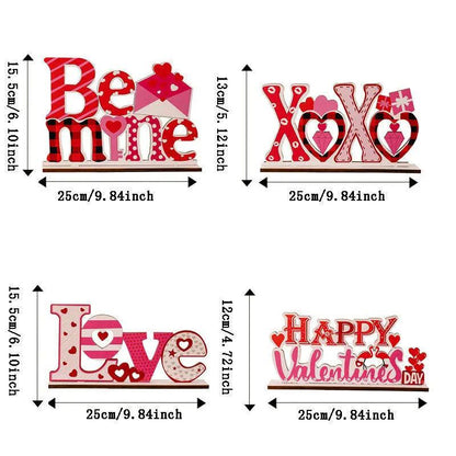 Love letter heart-shaped hollow decorative ornament.