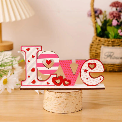 Love letter heart-shaped hollow decorative ornament.
