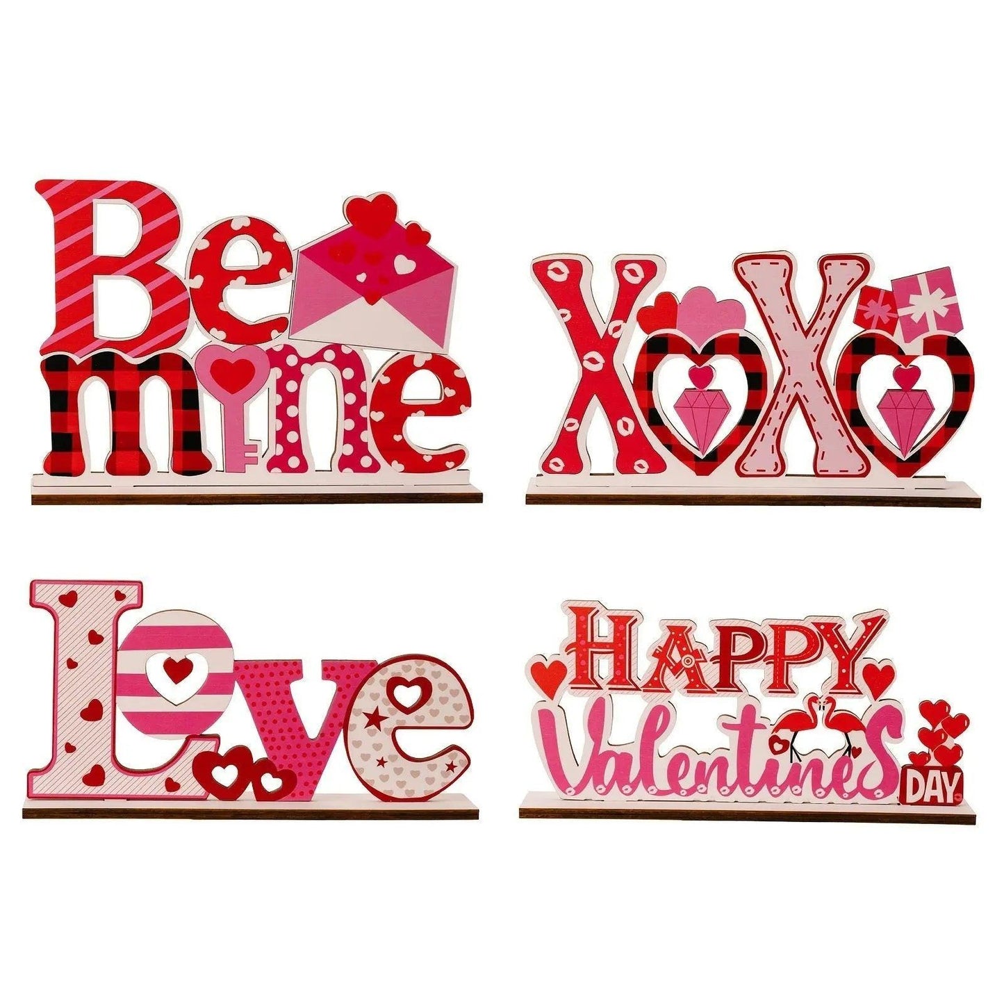 Love letter heart-shaped hollow decorative ornament.