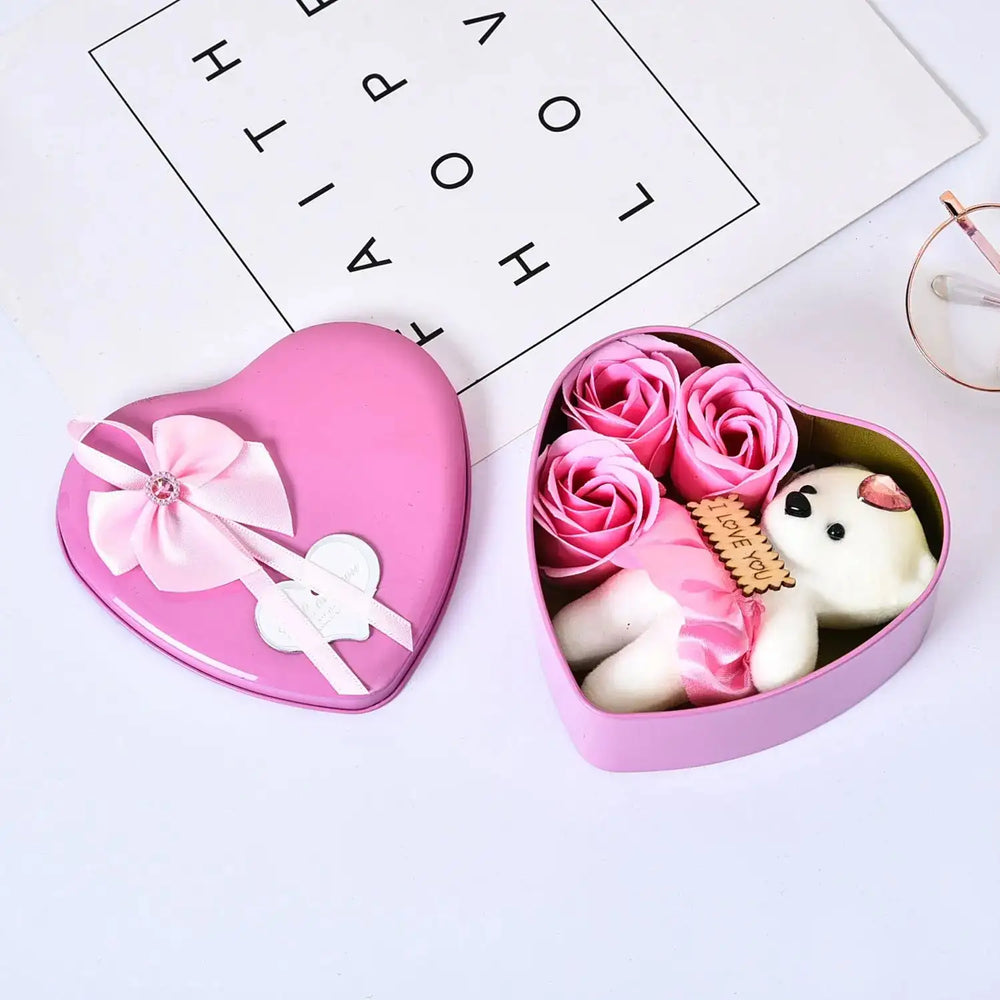 soap flowers set PureGlow Valentine  PureGlow