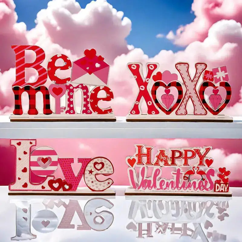 Love letter heart-shaped hollow decorative ornament PureGlow Valentine  PureGlow