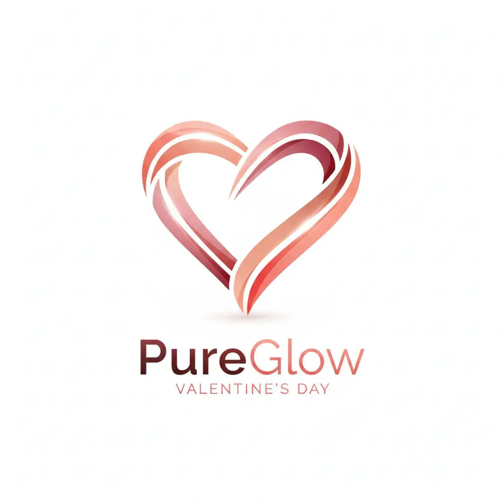 A stylized heart logo in gradient rose gold and pink hues, featuring layered ribbon-like strokes forming a modern design.